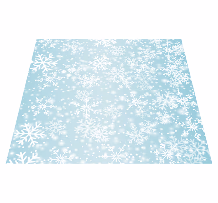 Vinyl teppich schlafzimmer schneefall - TenStickers
