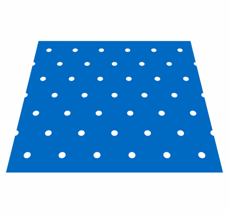 Vinyl teppich schlafzimmer mit blauen punkten - TenStickers