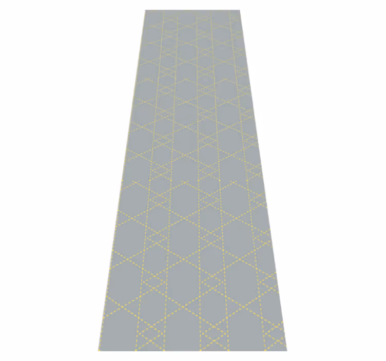 Vinyl teppich schlafzimmer in pantone origami dreiecken - TenStickers