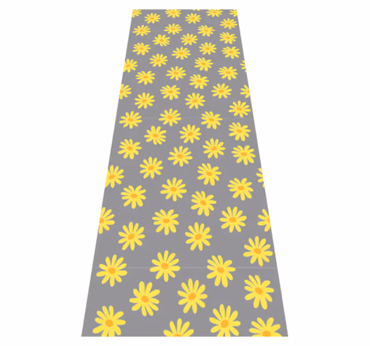 Vinyl teppich schlafzimmer pantone calendula farbe - TenStickers