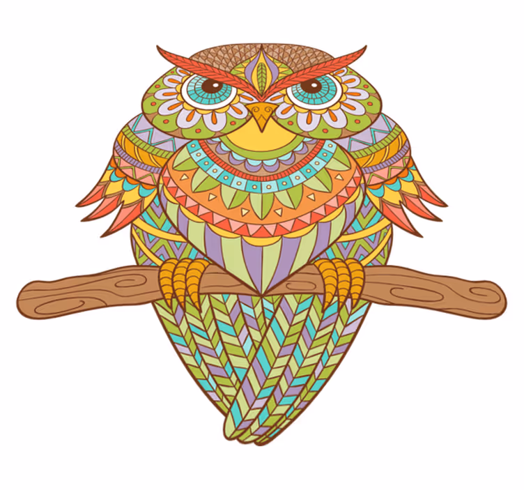 Vinyl teppich schlafzimmer ave huichol design - TenStickers