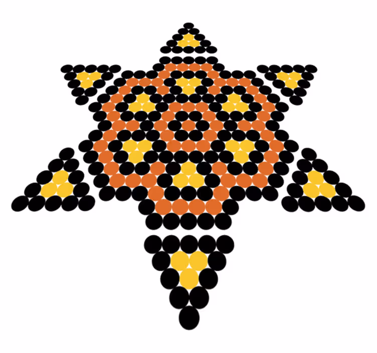 Vinyl teppich schlafzimmer sol huichol design - TenStickers