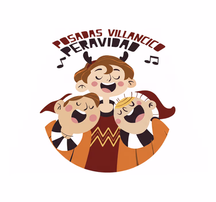 Vinyl teppich schlafzimmer posadas weihnachtslied - TenStickers