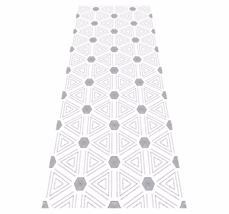 Vinyl teppich nordisch geometrische dreiecke - TenStickers