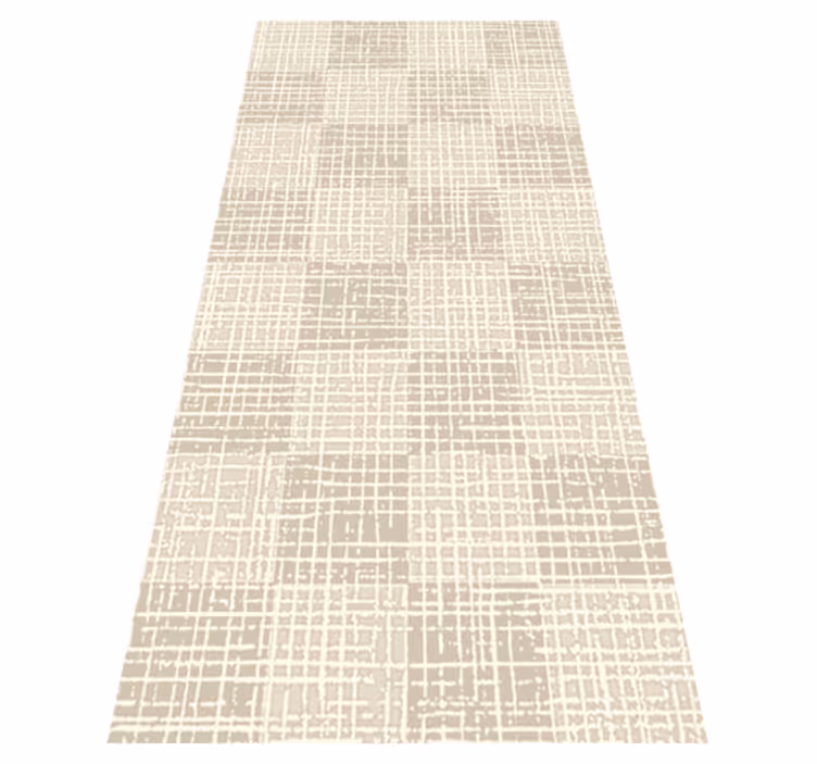 Vinyl teppich nordisch beige kariert - TenStickers