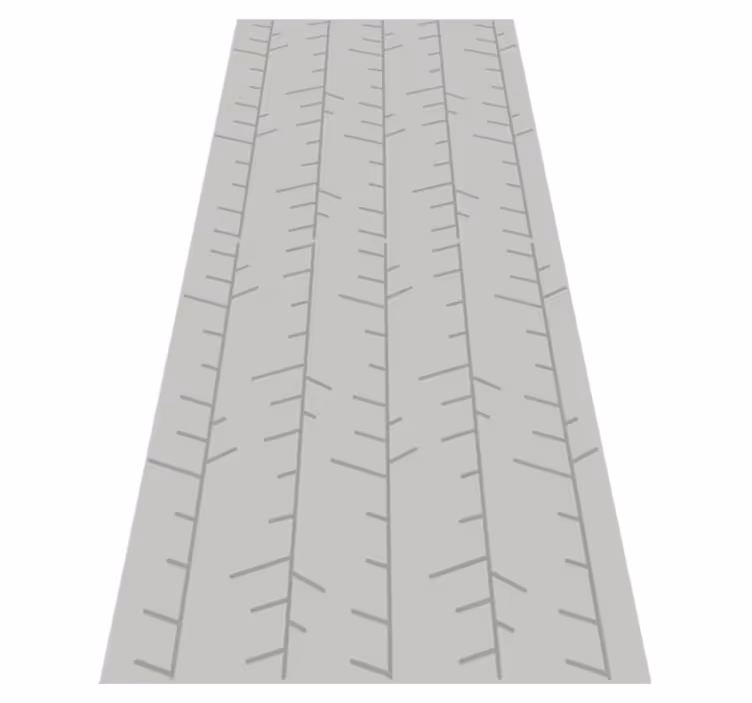 Vinyl teppich nordisch graues streifenmuster - TenStickers
