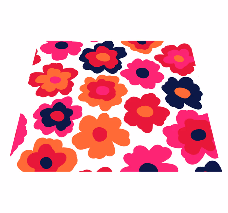 Vinyl teppich natur rote mohnblume - TenStickers