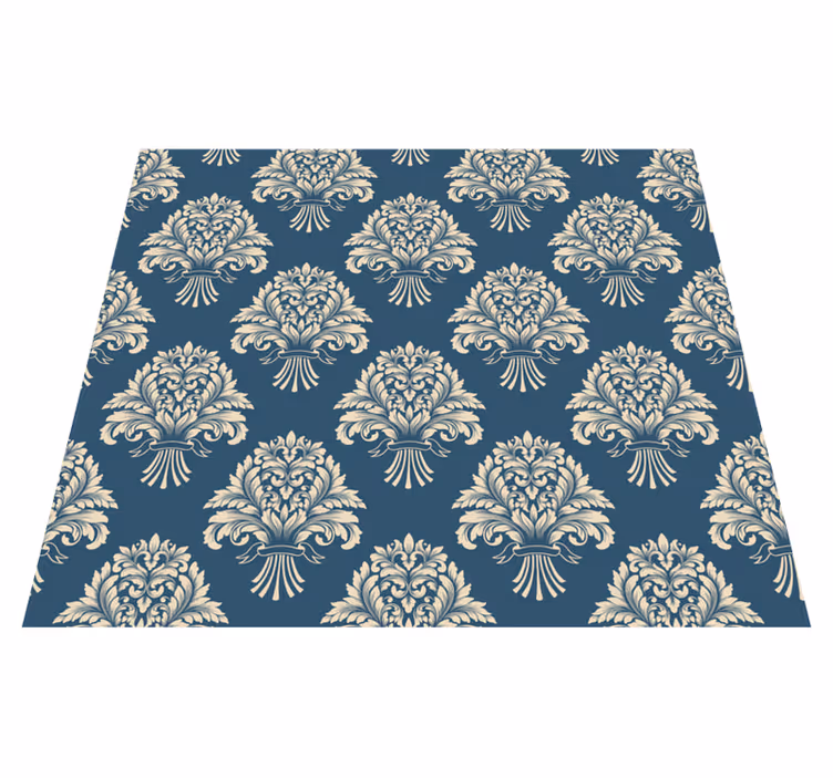 Vinyl teppich vintage im barockblumen design - TenStickers