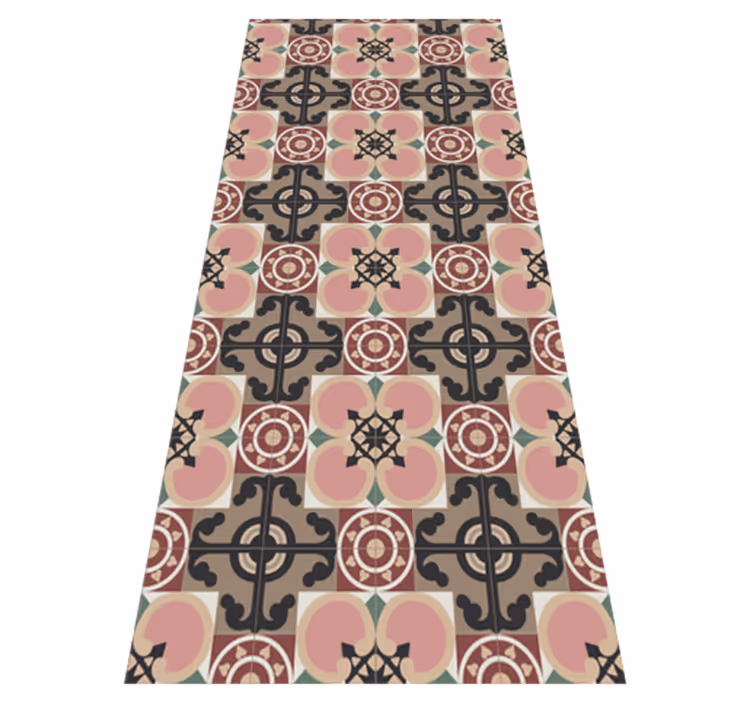 Vinyl teppich vintage azulejos aus toledo - TenStickers