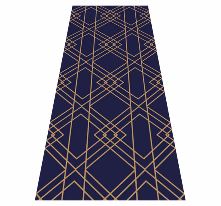 Vinyl teppich vintage mit goldenem flechtmuster - TenStickers