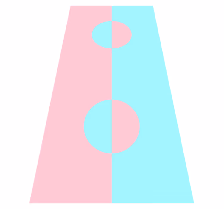 Vinyl teppich modern geometrisches rundblockdesign - TenStickers