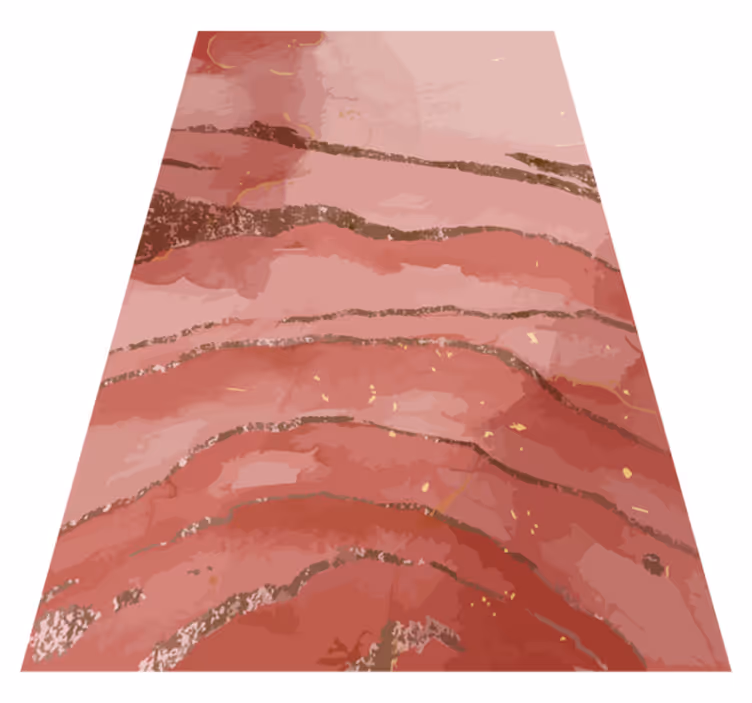 Vinyl teppich modern schimmerndes pinkes aquarell - TenStickers