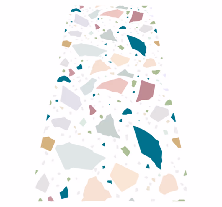 Vinyl teppich textur im mediterranen terrazzo-muster - TenStickers