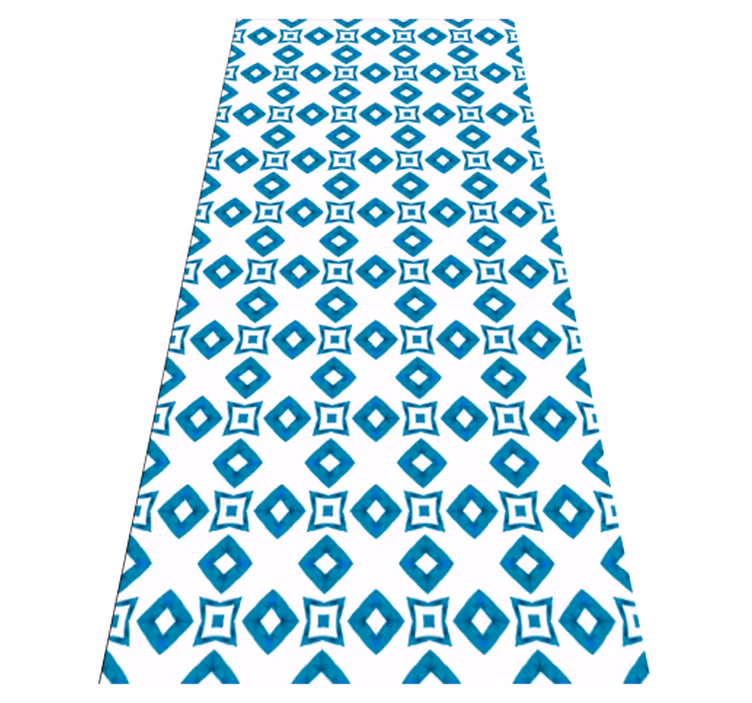 Vinyl teppich textur geometrisches blauer diamantdesign - TenStickers