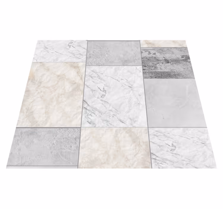 Vinyl teppich textur fliesen quadrat design - TenStickers