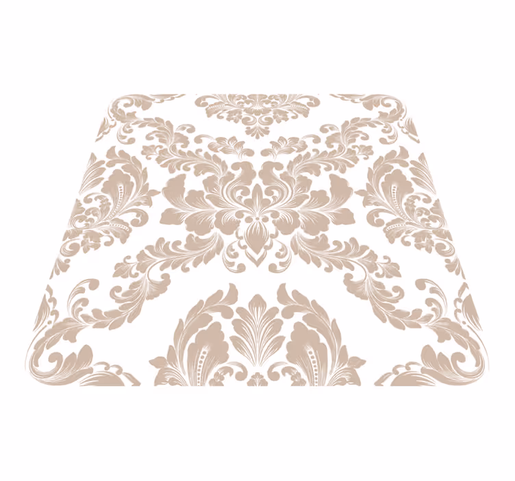 Vinyl teppich vintage damastmuster - TenStickers