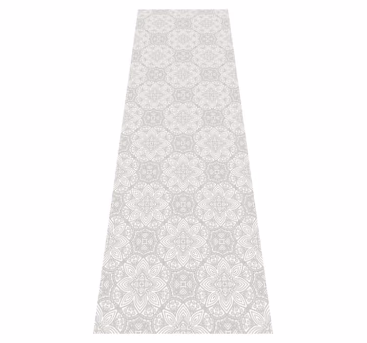 Vinyl teppich vintage graues ethnisches muster - TenStickers