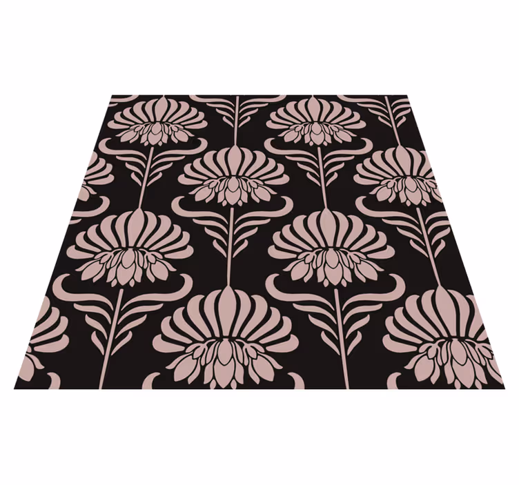 Vinyl teppich vintage im jugendstil muster - TenStickers