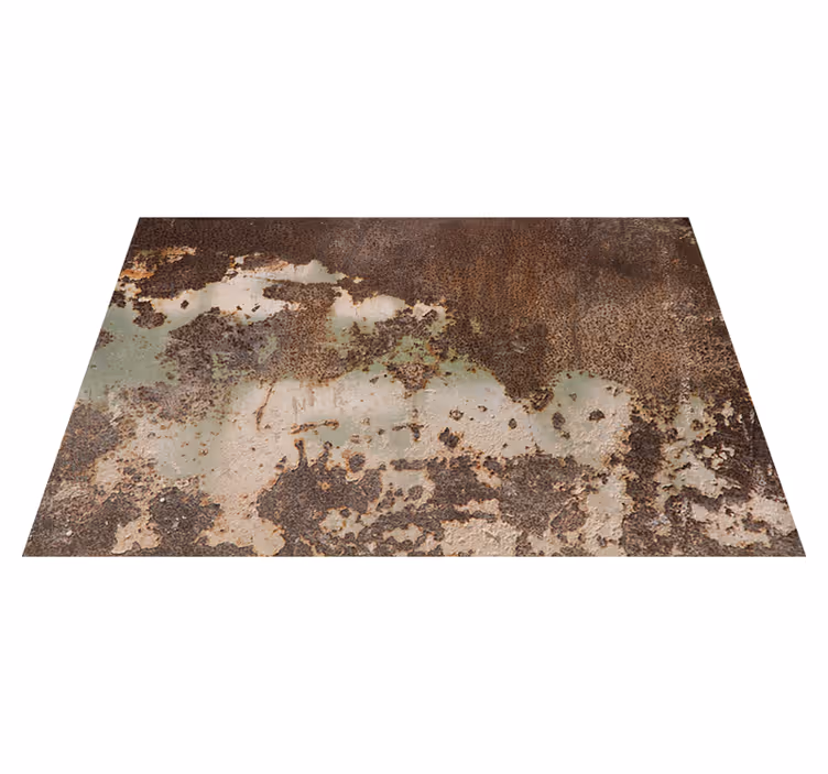 Vinyl teppich textur rostige alte metallwand - TenStickers