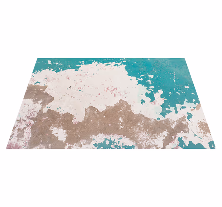 Vinyl teppich textur mit grunge abblätternder wand - TenStickers