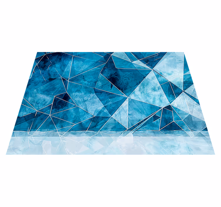 Vinyl teppich textur gebrochenes azur - TenStickers