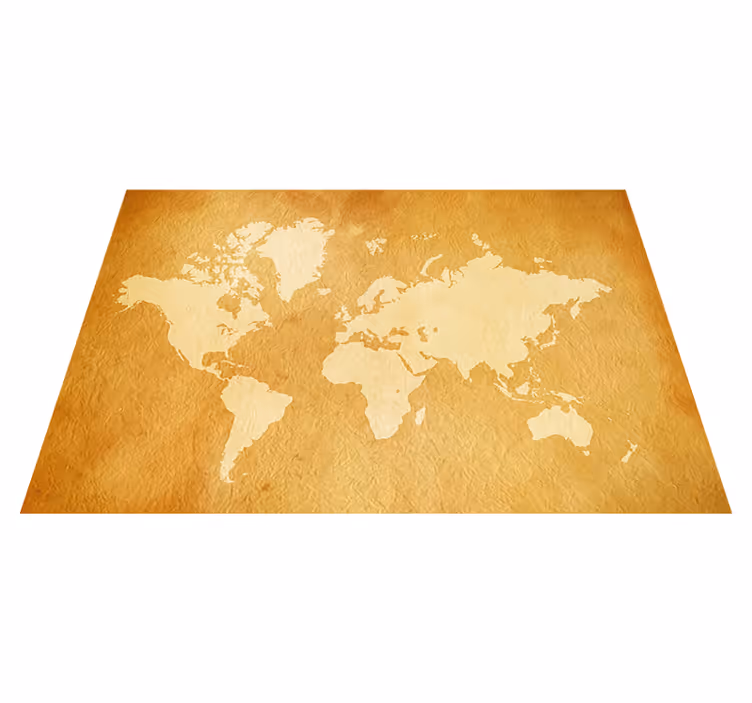 Vinyl teppich weltkarte vintage weltkarten fototapete - TenStickers