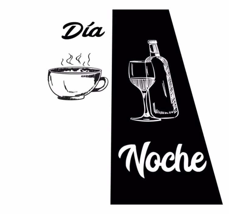 Vinyl teppich spruch küche in schwarz weiß lustig - TenStickers