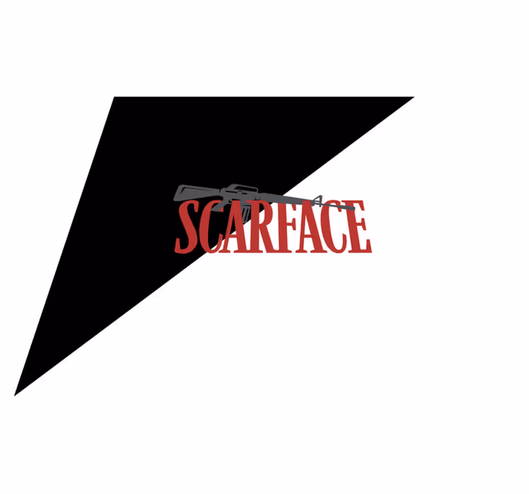Vinyl teppich spruch scarface filmmotiv mit text - TenStickers