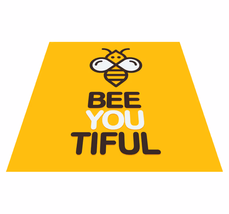 Vinyl teppich spruch du bist so bienen-wunderschön - TenStickers