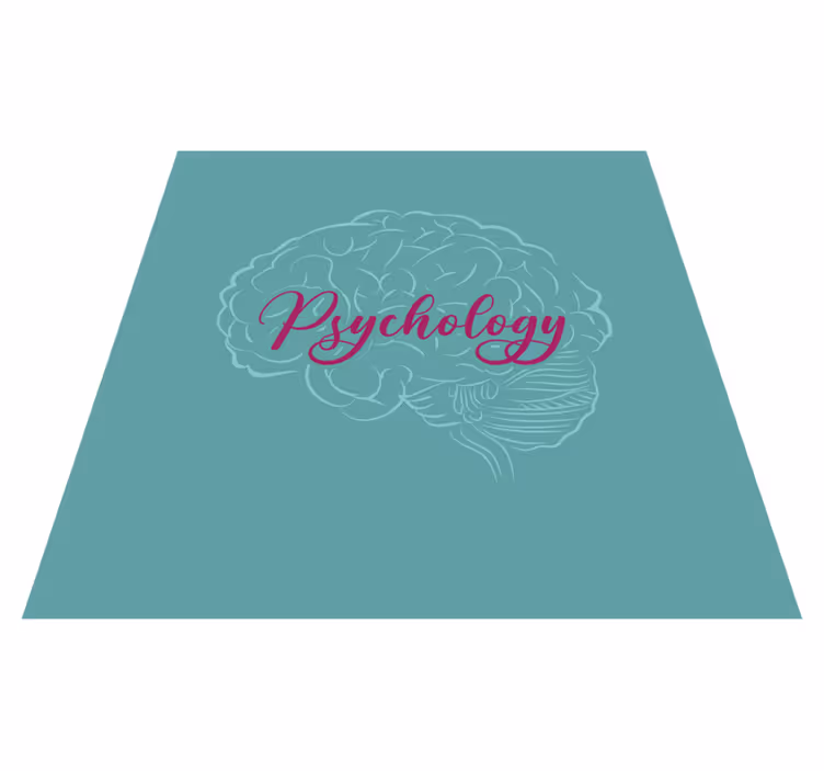 Vinyl teppich spruch gehirn der psychologie - TenStickers