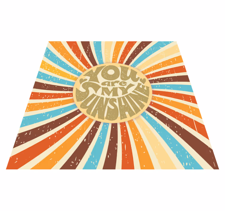 Vinyl teppich spruch du bist mein sonnenschein - TenStickers