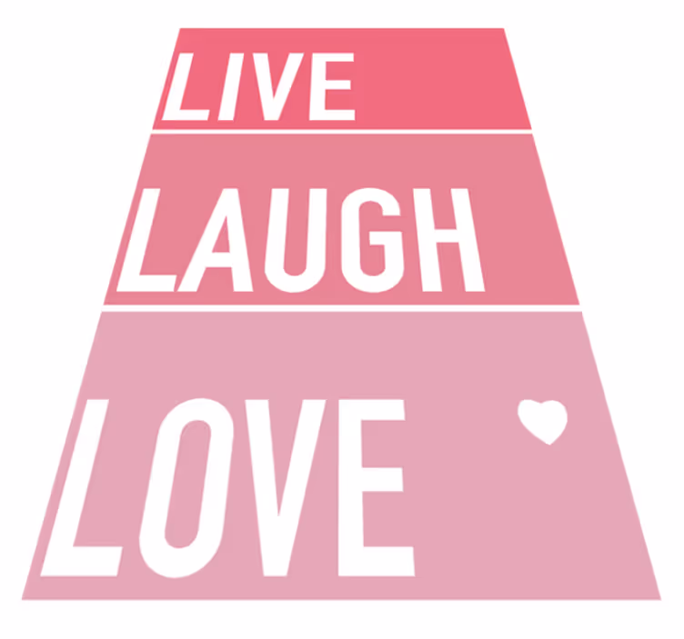Vinyl teppich spruch einfache zitat pink - TenStickers