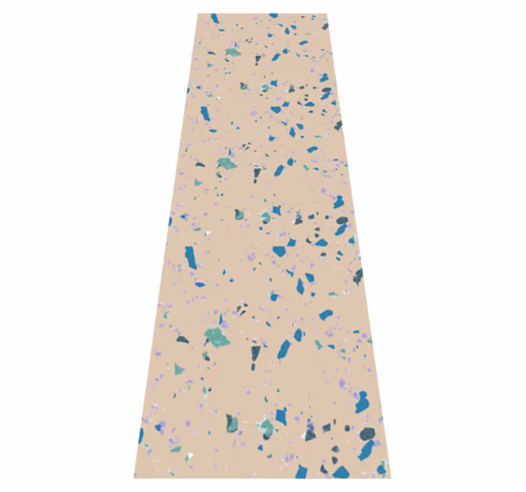 Vinyl teppich textur in buntem terrazzo stein - TenStickers