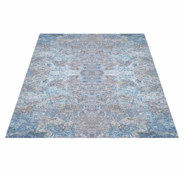Vinyl teppich textur in hellblauer und beiger marmoroptik - TenStickers
