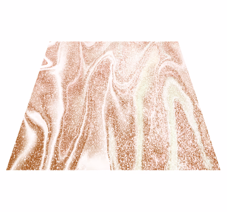 Vinyl teppich textur in pink und gold marmor-effekt - TenStickers