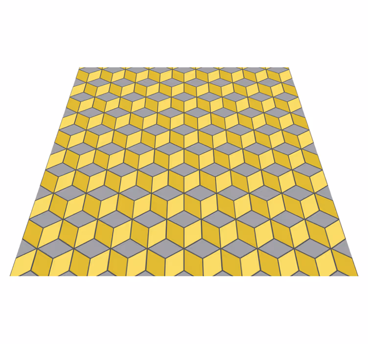 Vinyl teppich geometrisch pantone quadrate - TenStickers