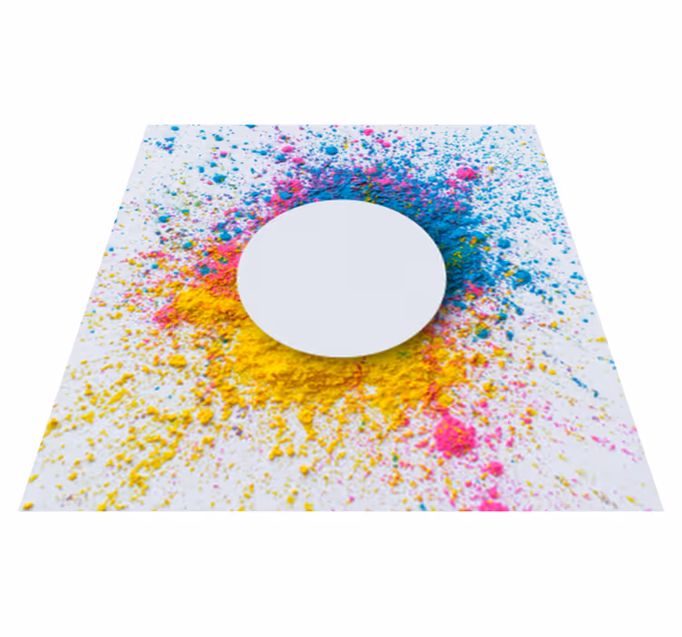 Vinyl teppich geometrisch kreissplash - TenStickers