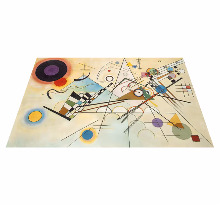 Vinyl teppich geometrisch mit atemberaubender kunst - TenStickers