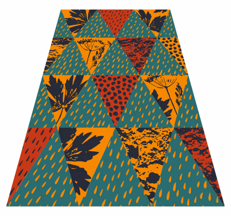 Vinyl teppich geometrisch regen geometrische kunst - TenStickers