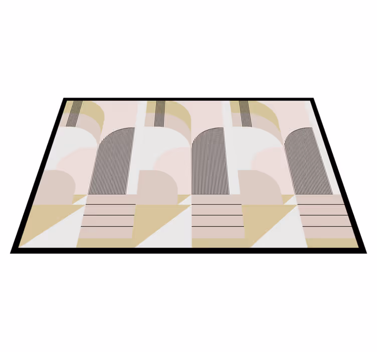 Vinyl teppich geometrisch in pastellfarben urban - TenStickers