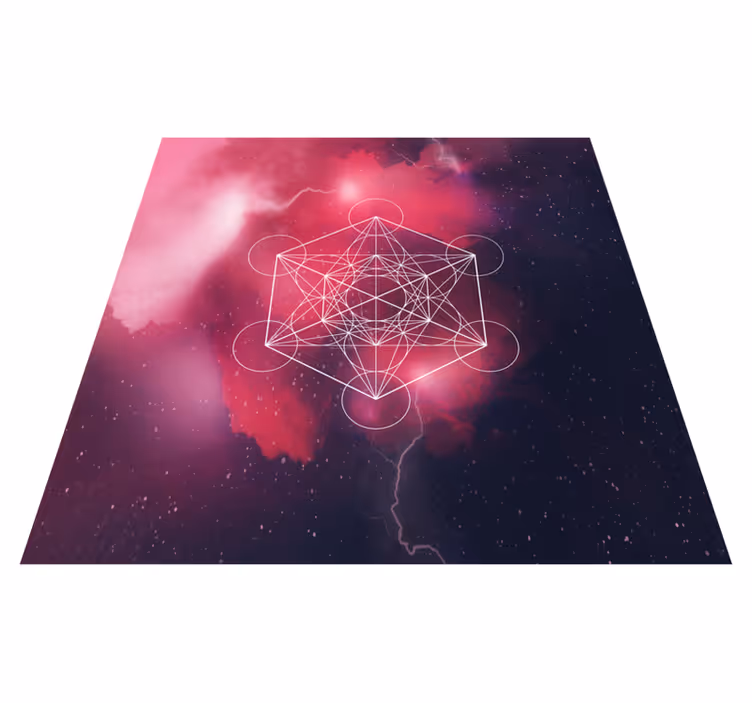 Vinyl teppich geometrisch symbol metatron - TenStickers