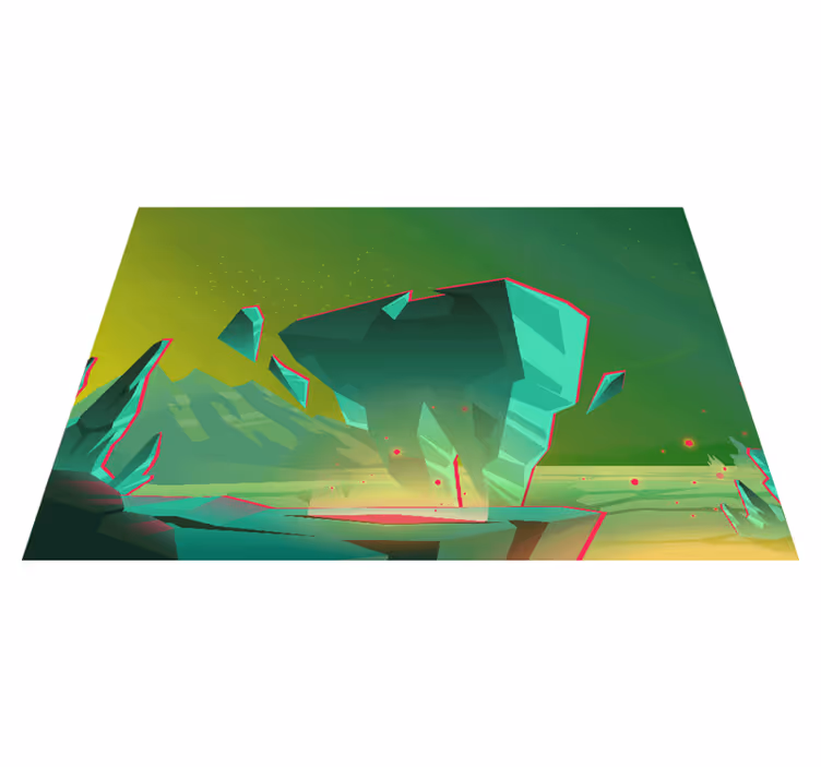 Vinyl teppich kinder alien planet - TenStickers