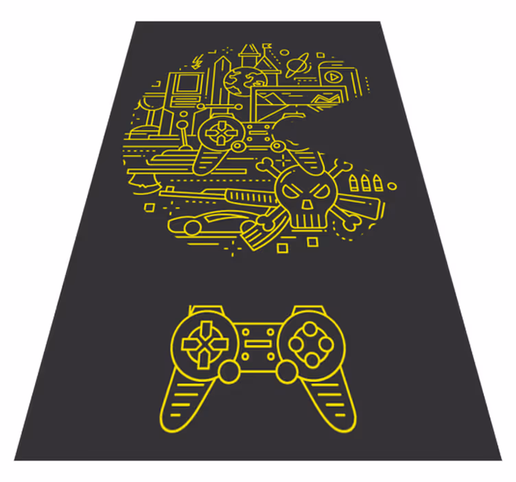 Vinyl teppich spiele gelber schnuller - TenStickers