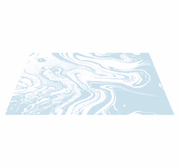 Vinyl teppich eingang in hellblauem marmorlook - TenStickers