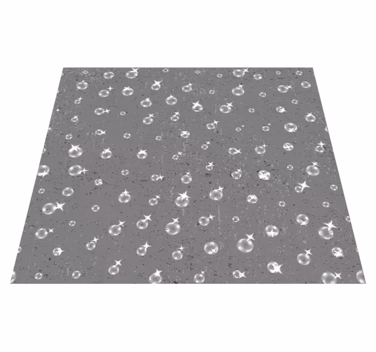 Vinyl teppich grau mit geometrischem funkelmuster - TenStickers