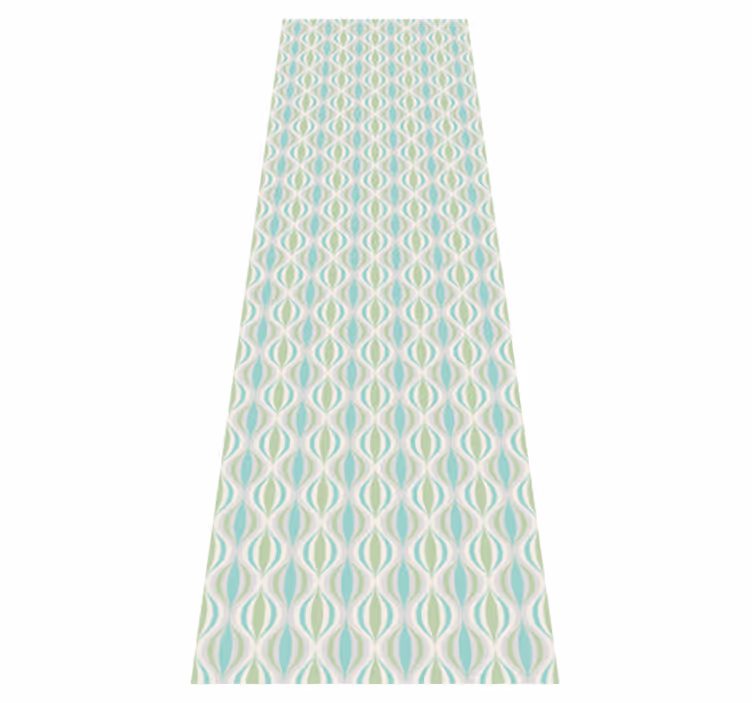 Vinyl teppich flur in hellen farben 70er muster - TenStickers