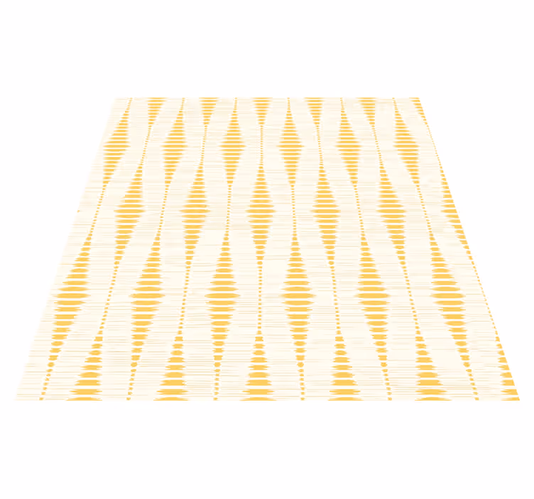 Vinyl teppich gelb im rabaul ikat design - TenStickers