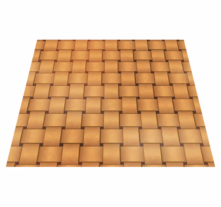 Vinyl teppich braun mit holzoptik tapete - TenStickers