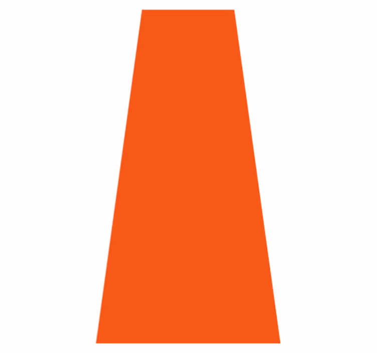 Vinyl teppich orange in leuchtendem orange - TenStickers