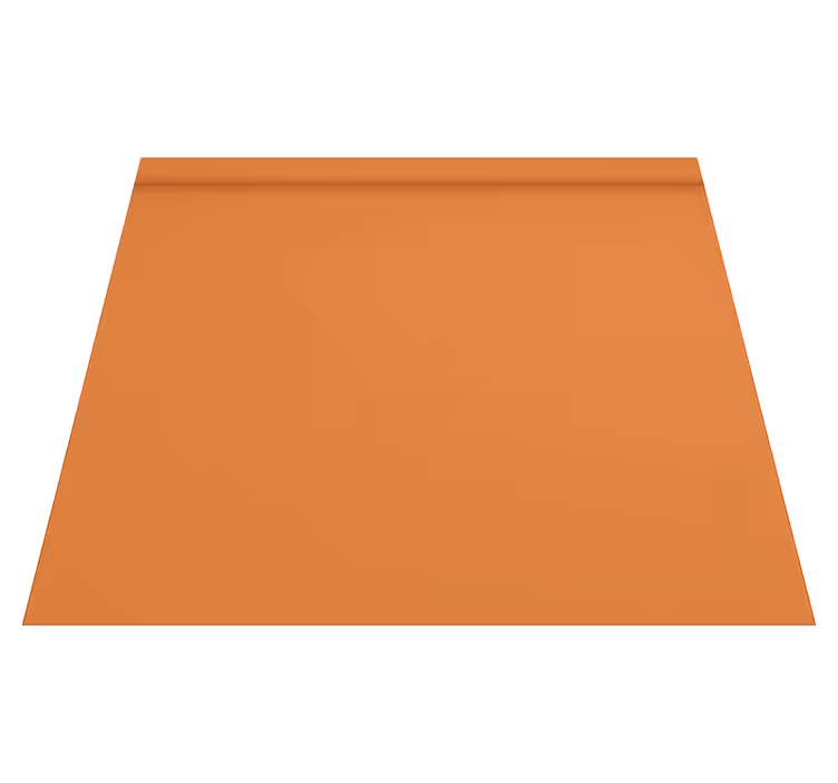 Vinyl teppich orange in warmem einfarbigen design - TenStickers